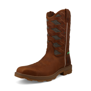TWISTED X Men's 11in UltraLite X Cinnamon/Eco Dust Work Boots (MULN002)