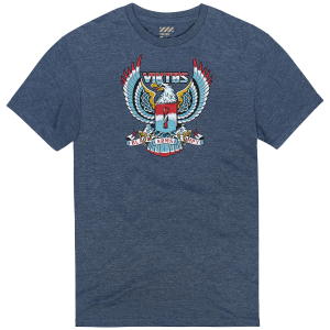 VIKTOS Men's Wingover Navy Heather Tee (19000) - Viktos