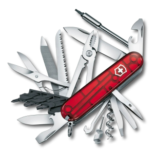VICTORINOX Cyber Tool L Ruby Pocket Knife (1.7775.T) - Victorinox