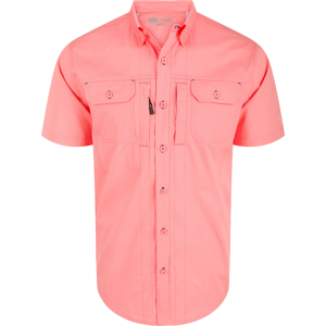 DRAKE Mens Wingshooter Trey Cotton Solid SS Shirt (DS2620) - Drake