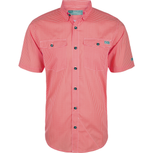 DRAKE Mens Frat Gingham Check Button-Down SS Shirt (DS2265) - Drake
