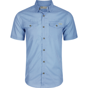 DRAKE Mens Frat Gingham Check Button-Down SS Shirt (DS2265) - Drake