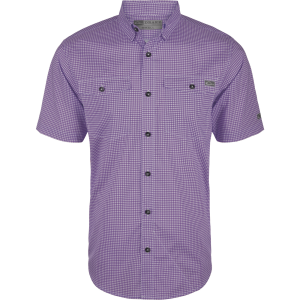 DRAKE Mens Frat Gingham Check Button-Down SS Shirt (DS2265) - Drake