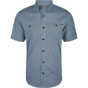 DRAKE Mens Frat Gingham Check Button-Down SS Shirt (DS2265) - Drake