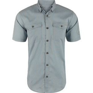 DRAKE Mens Frat Gingham Check Button-Down SS Shirt (DS2265) - Drake