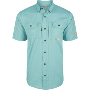 DRAKE Mens Wingshooter Trey Solid Dobby Button-Down SS Shirt (DS2605) - Drake