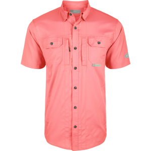 DRAKE Mens Wingshooter Trey Solid Dobby Button-Down SS Shirt (DS2605) - Drake