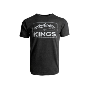 KINGS CAMO Men's Peak Heather Graphite Tee (KSW254-HGP)