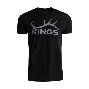 KINGS CAMO Men's Shed Logo Heather Graphite Tee (KSW468-HGP)