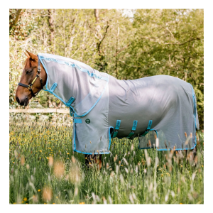 HORSEWARE IRELAND Amigo AmEco Silver/Sky Blue Bug Buster Fly Sheet (AFRRK0-ID00)