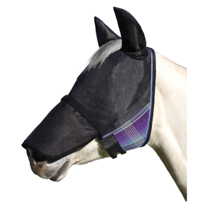 KENSINGTON PROTECTIVE PRODUCTS UViator CatchMask Fly Mask w/ Soft Mesh Ears, Removable Nose & Forelock Opening (KCM421) - Kensington Protective Products