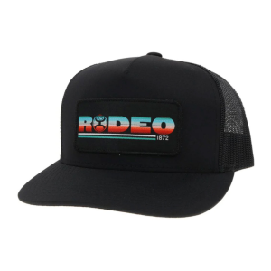 HOOEY Rodeo 5-Panel Serape/Black Patch Black Trucker Cap (2153T-BK)