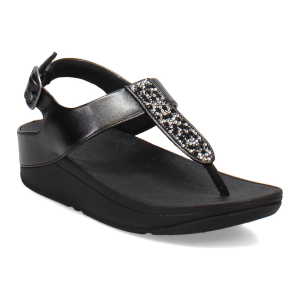 FITFLOP Womens Fino Crystal-Mix T-Strap Sandals (JJ3)