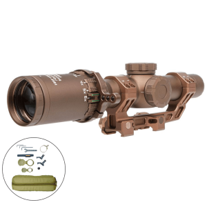 SIG SAUER Tango6T 1-6x24 30mm SFP FL-6 Illum Reticle FDE Riflescope with Alpha4 Mount, SVPS Kit (SOT61SVPS)