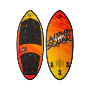 RONIX Kids Standard Core Alpha Squad Skimmer 4ft 2in Red/Yellow Fade Wakesurf Board (242480) - Ronix