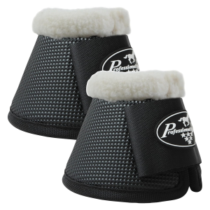 PROFESSIONAL'S CHOICE All Purpose Bell Boots w/ Fleece (BBF30-BLA) - Professional's Choice