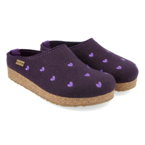 HAFLINGER Women's GZ Cuoricini Arch Support Wool Clogs - Haflinger
