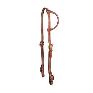PROFESSIONAL'S CHOICE One-Ear Double Buckle Natural Headstall (5036BHL)