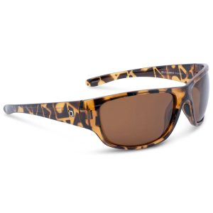 OPTIC NERVE Unisex Contra XL Matte Black/Blue Mirror Smoke Lens Polarized Sunglasses (22740)