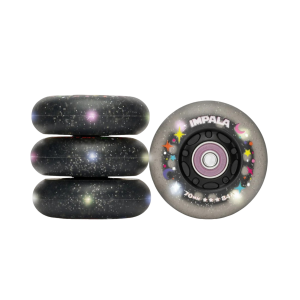 IMPALA Light Up 70mm Inline Wheels, 4-Pack - Impala