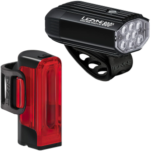 LEZYNE Micro Drive 800+ and Strip Drive 300+ Pair Satin Light Set (1-LED-2P-V1637)