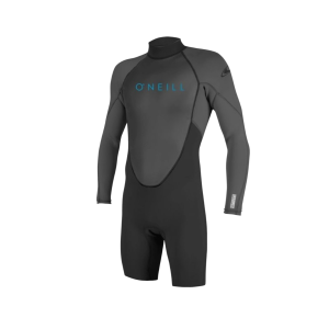 O'NEILL Youth Reactor-2 Black/Graphite 2mm Back Zip LS Spring Wetsuit (5458-B82) - O'neill