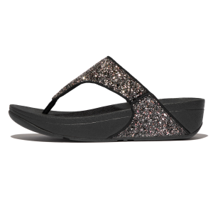 FITFLOP Lulu Multi-Tonal Glitter Toe-Post Sandals (JE6)