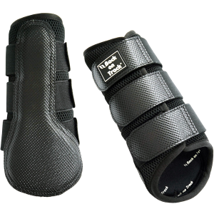 BACK ON TRACK Black Splint Boots (208000) - Back On Track