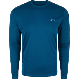 DRAKE Men's Icon Americana Long Sleeve Performance Crew Shirt (DS9550) - Drake
