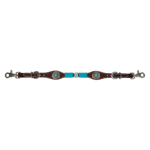 CIRCLE Y Turquoise Roundup Wither Strap (1025-45-SC) - Circle Y