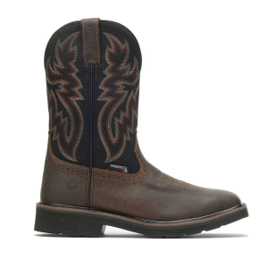 Wolverine Footwear WOLVERINE Men's Rancher Waterproof Steel Toe Black/Brown Wellington Boots (W10765) - $111.99 at gritroutdoors.com