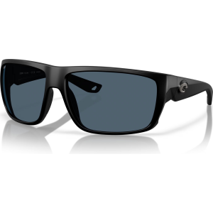 COSTA DEL MAR Men's Fly Line Matte Black/Gray 580P Polarized Sunglasses (06S9129-91290864)