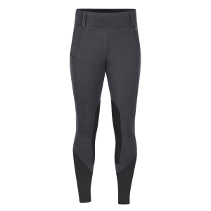 KERRITS Women's Sit Tight Wind Pro Knee Patch Black Winter Riding Tights (50240BLK)