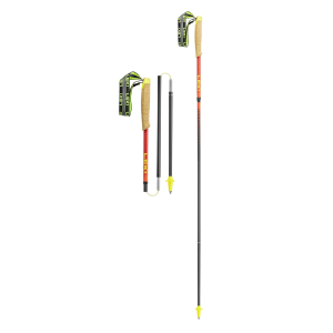 LEKI Neotrail Pro FX.One Superlite Red/Carbon/Yellow Trekking Poles (65425891) - Leki