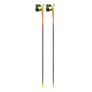LEKI Vertical K Red/Carbon/Yellow Trekking Poles (6532592) - Leki