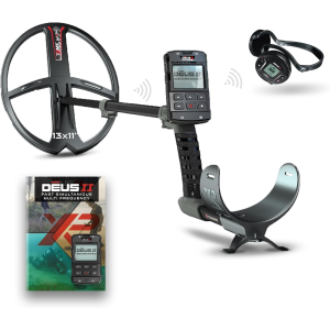 XP METAL DETECTORS Deus II 3428 FMF 13x11in Coil Metal Detector with Remote Control and Wireless WS6 Headphones (DEUS2-34FMFRCWS6EA)