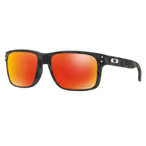 OAKLEY Holbrook Sunglasses w/ Black Camo Frame and Prizm Ruby Lens (OO9102-E955)
