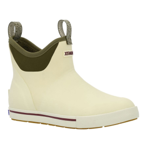 XTRATUF Women's 6in ADB Camp Bone White/Dark Olive Ankle Deck Boots (XWADBC10)