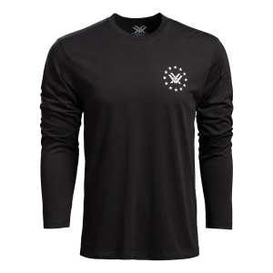 VORTEX Mens Salute Black T-Shirt (VOR-222-02-BLK) - Vortex