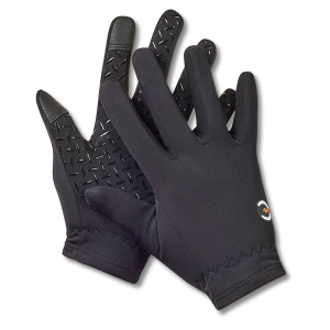KERRITS Kids Thermo Tech Black Solid Riding Gloves (30487BLACK) - Kerrits