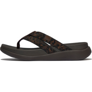 FITFLOP Women's F-Mode Go Leopard Webbing Strappy Flip-Flops (E6N)