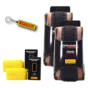 PIRELLI Cinturato Gravel RC Classic 40-622 2 Tires And 2 SmarTubes (4216000+4094500x2-bundle)
