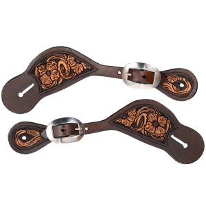CIRCLE Y Men's Smooth Operator Spur Straps (1093-30-SV) - Circle Y