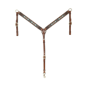 CIRCLE Y Buckskin Beaded Breast Collar (1072-20-S5) - Circle Y