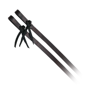 CIRCLE Y Classic 5/8in x 7 1/2ft Black Split Reins (4752-5818) - Circle Y