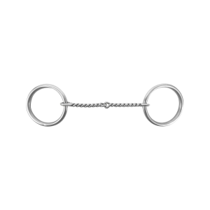 CLASSIC EQUINE Stainless Steel Twisted O-Ring Snaffle Bit (CEBITORTS) - Classic Equine