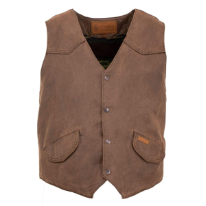 OUTBACK TRADING Mens Montana Brown Vest (2575-BRN)