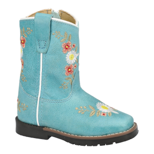 SMOKY MOUNTAIN BOOTS Girl's Autry Turquoise Leather Western Boots (3426T)