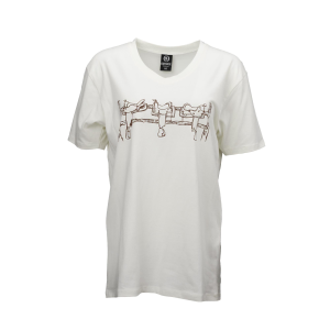 OUTBACK TRADING Women's Saddle Up Tee (40334-WHT)