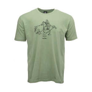 OUTBACK TRADING Unisex Jackalope Jamboree Spring Green Tee (40330-SPG)